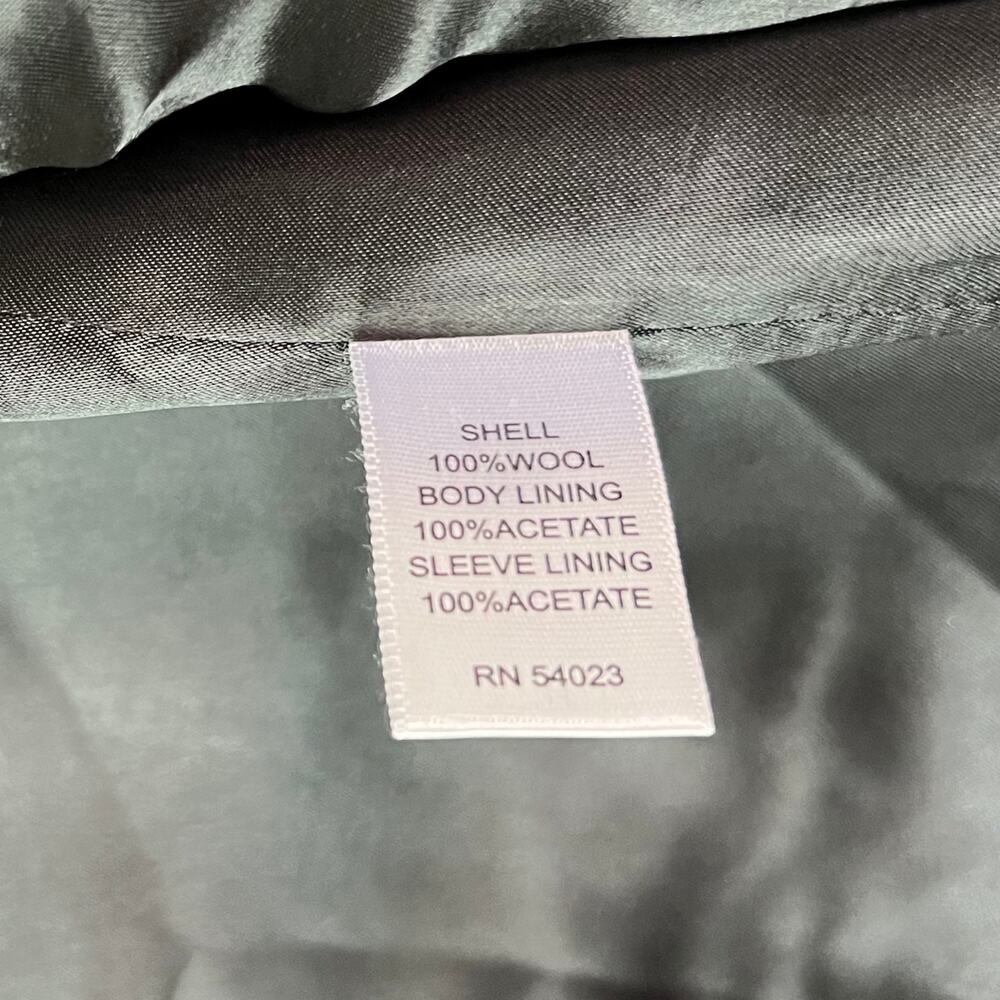 Banana Republic Modern 100% Wool Blazer Black 38R Classic Tailored Old Money - Picture 8 of 8